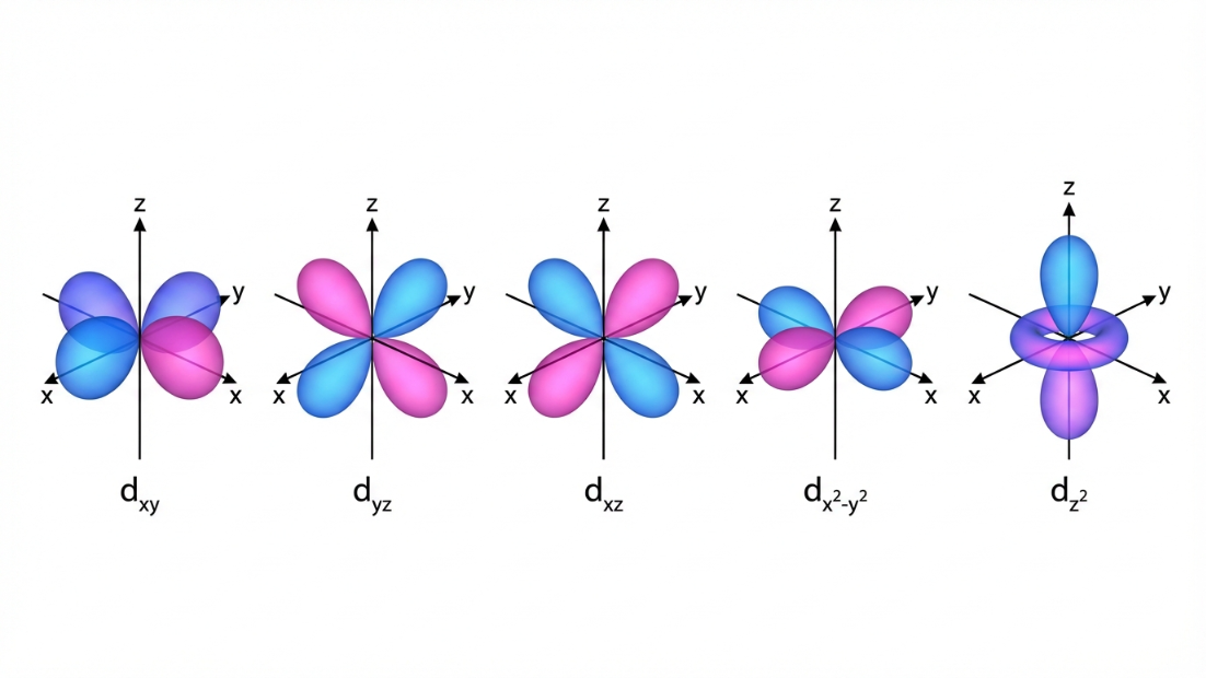 5 d-orbitals 3D Structure