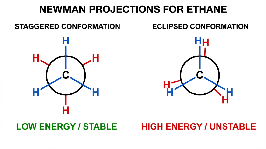 Newman Projections Ethane