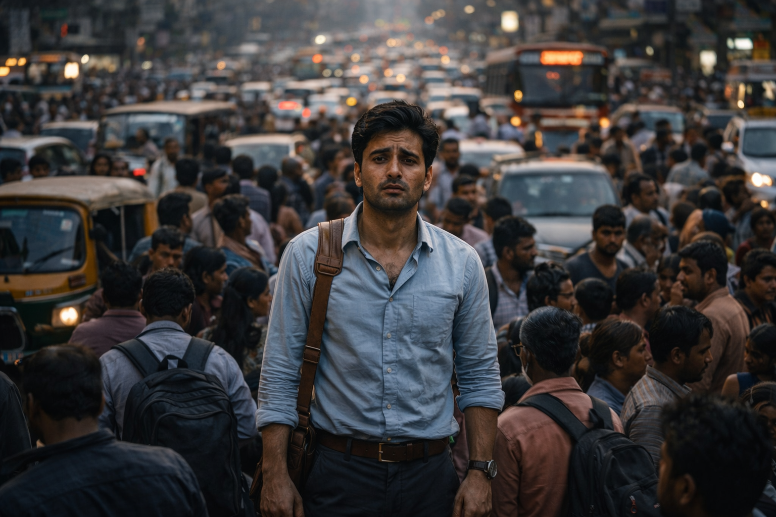 bheed overcrowded city